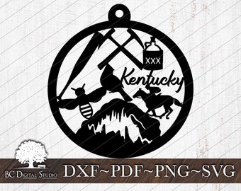Kentucky Ornament SVG | I Love My State Svg | Digital File Download | Dxf Pdf Png Svg | Commercial Use
