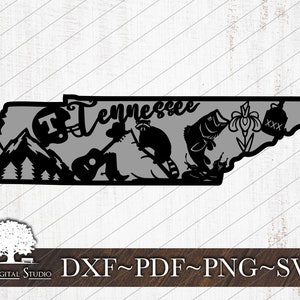Tennessee State SVG | I Love My State Svg | Digital File Download | Dxf Pdf Png Svg | Commercial Use