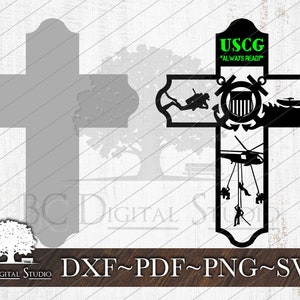 Coast Guard Cross Svg| Military Cross SVG | Cross SVG | Digital File Download | Dxf Pdf Png Svg | Commercial Use