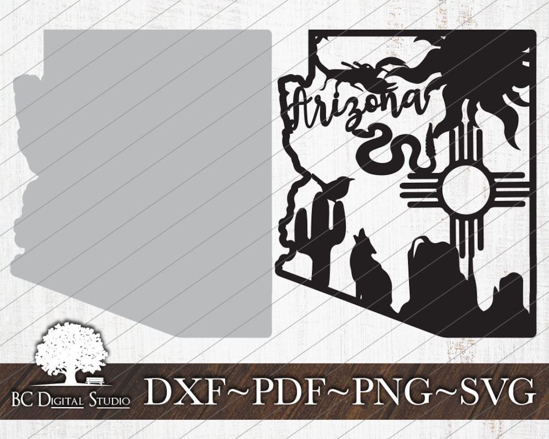 Arizona State SVG | I Love My State Svg | Digital File Download | Dxf ...
