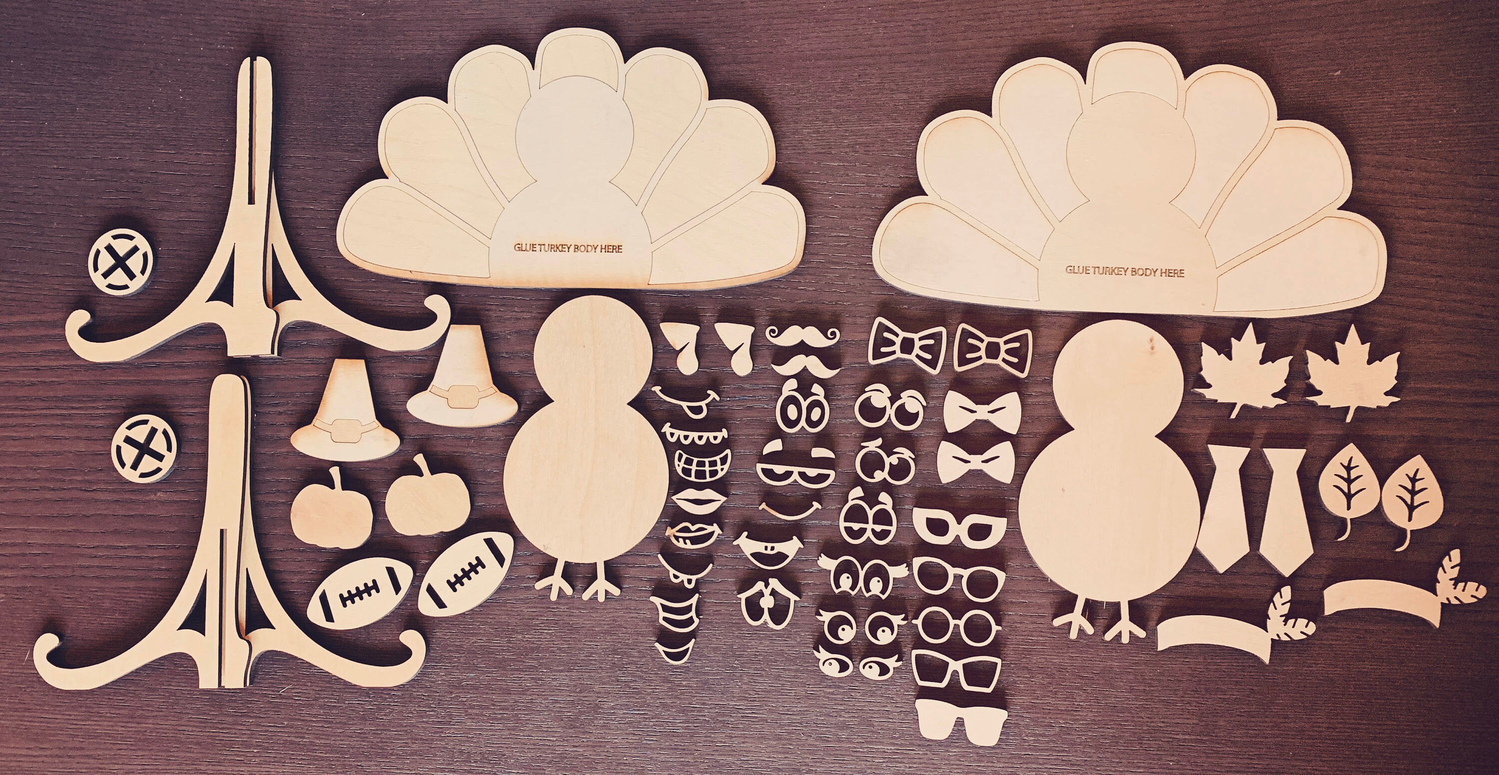 DIY Turkey Kit SVG | Blank Turkey Kit Svg | Digital File Download | Dxf ...