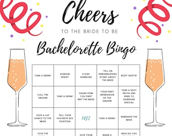 Bachelorette Bingo, Instant Downoad