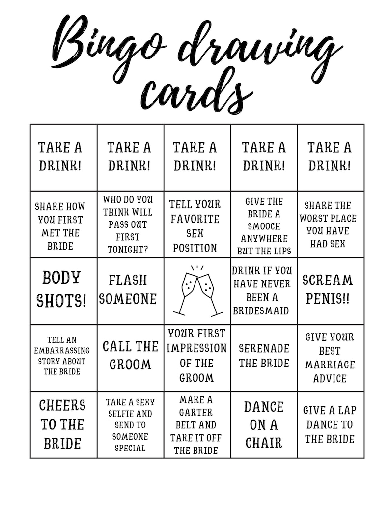 Bachelorette Bingo, Instant Downoad image 2