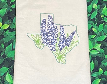 Serviette de sac de farine de Bluebonnet du Texas
