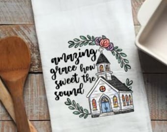 Amazing Grace Flour Sack Towel