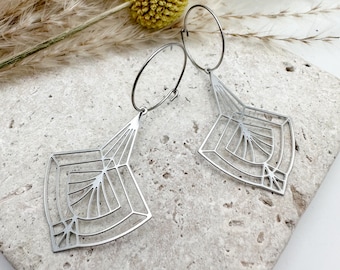 FINELINE // pair of hoop earrings // stainless steel