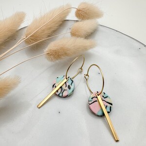 LOLLIPOP // Pair of hoop earrings // Unique image 2