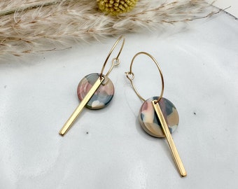 LOLLIPOP // Pair of hoop earrings // Unique