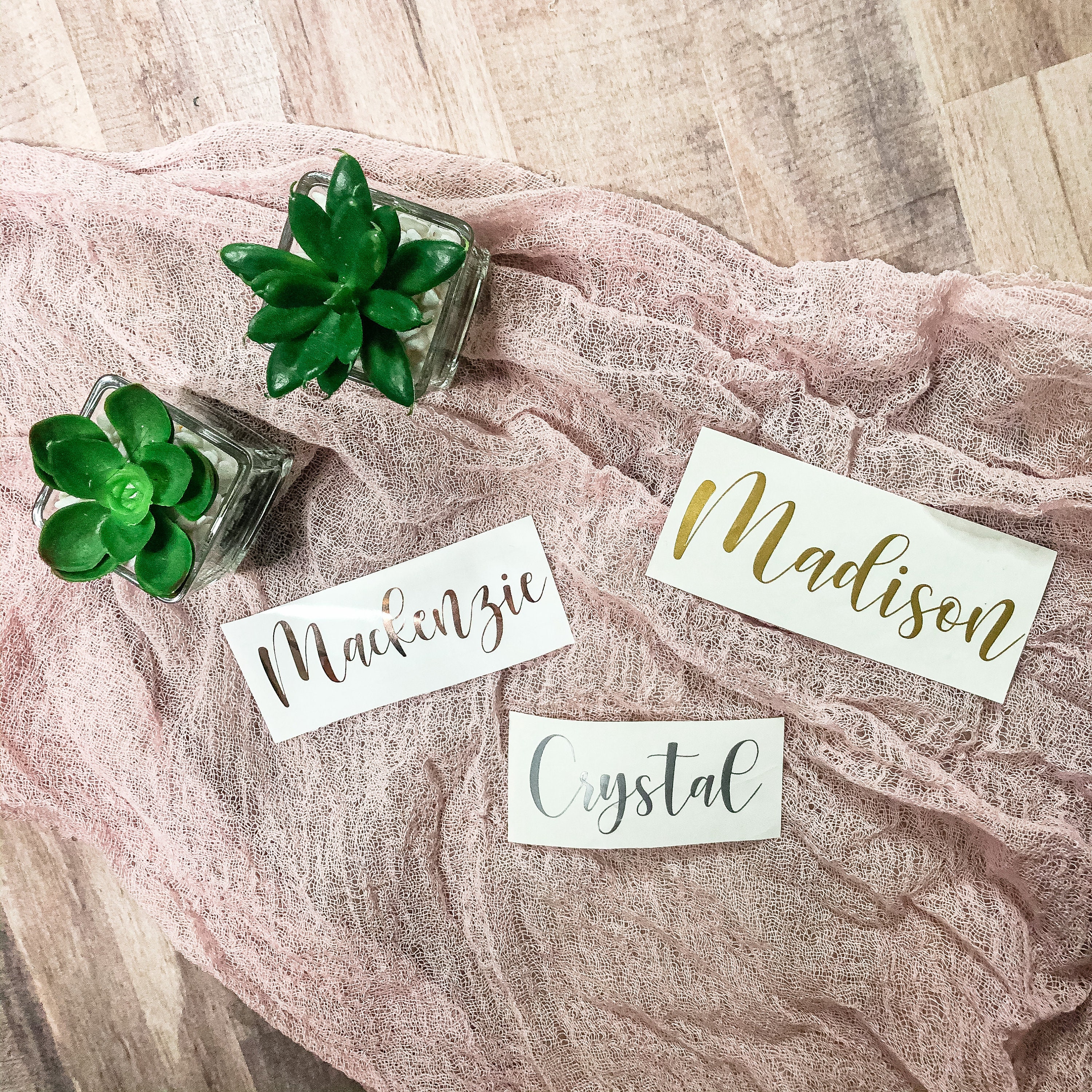 Gold, Rose Gold and Silver Vinyl Decal | Rose Gold Decal | Gold Decal…