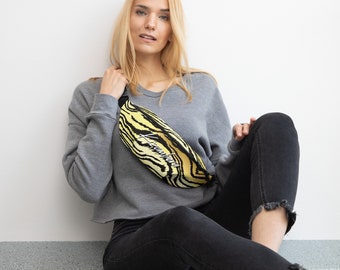 Kizombera SBK Latin Social Dance Apparel Leopard Animal Print Fanny Pack