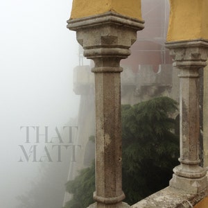 Pena Palace overlooking Cliff | Sintra Portugal | Instant digital image download
