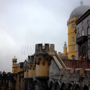 Pena Palace exterior view 1 | Sintra Portugal | Travel Photography | Instant digital image download