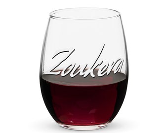 Zoukera Stemless wine glass SBK Zouk Dancer