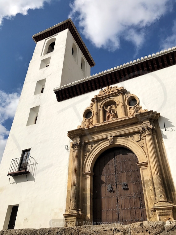 Digital Download Extravagant Church Door from Barcelona, Spain