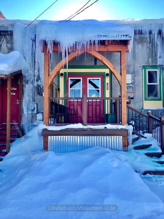 Digital Download Snowy Door from Bozeman, Montana
