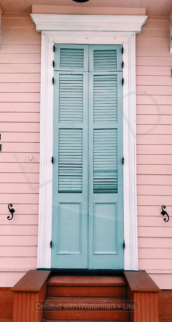 Bubble Gum Door from New Orleans - Digital Download, Printable Art, Door Photography, Photography Prints, Home Decor