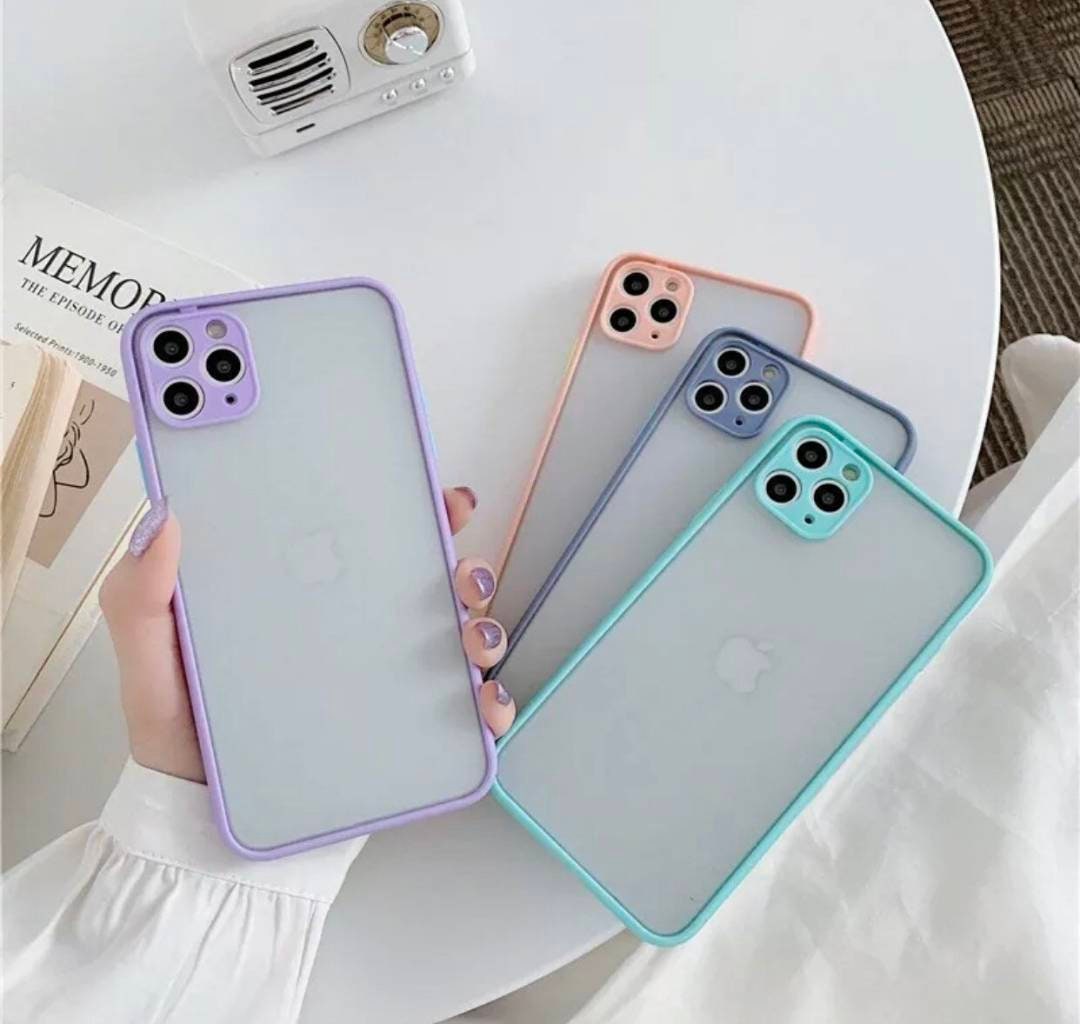 Pastel Colours Shockproof Camera Protection Cases for iPhone 11 12 13 ...