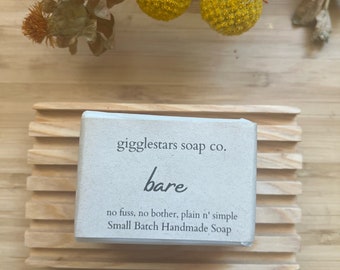 Unscented Vegan Soap for Sensitive Skin, Handmade