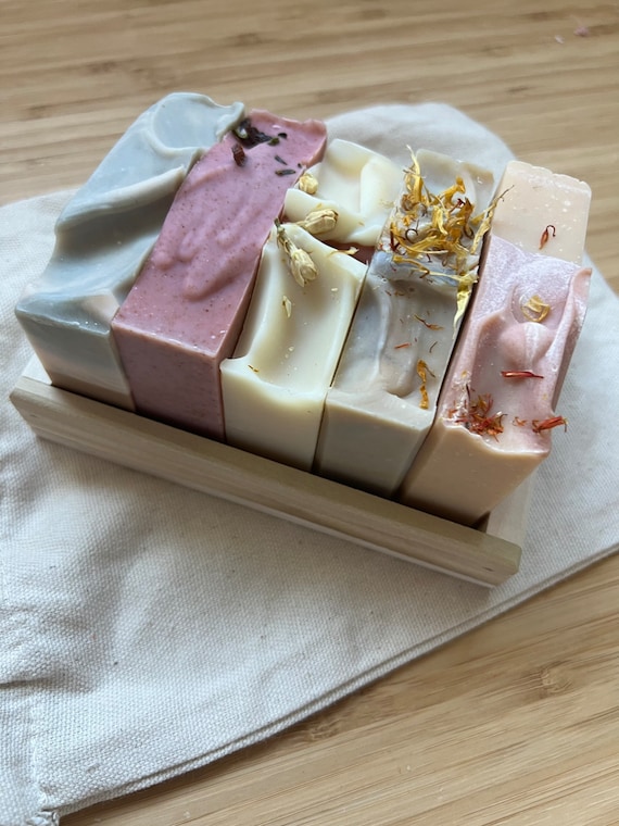 5 pack gift soap set | Gift Box | Sister Friend Birthday RN Mom Dad Thank You Gift | Cold Process Handmade Soap |