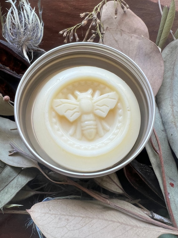Beeswax Lotion Bar Avocado Shea Cocoa Butter | Travel Tin | Dry Skin Cracked Hands  Nourishing Soothing Natural | RN Teacher Contractor Gift