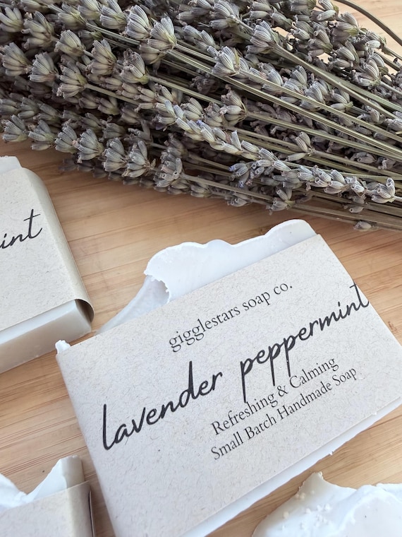 Lavender Peppermint Soap – Cold Process, Vegan, Artisan Handmade
