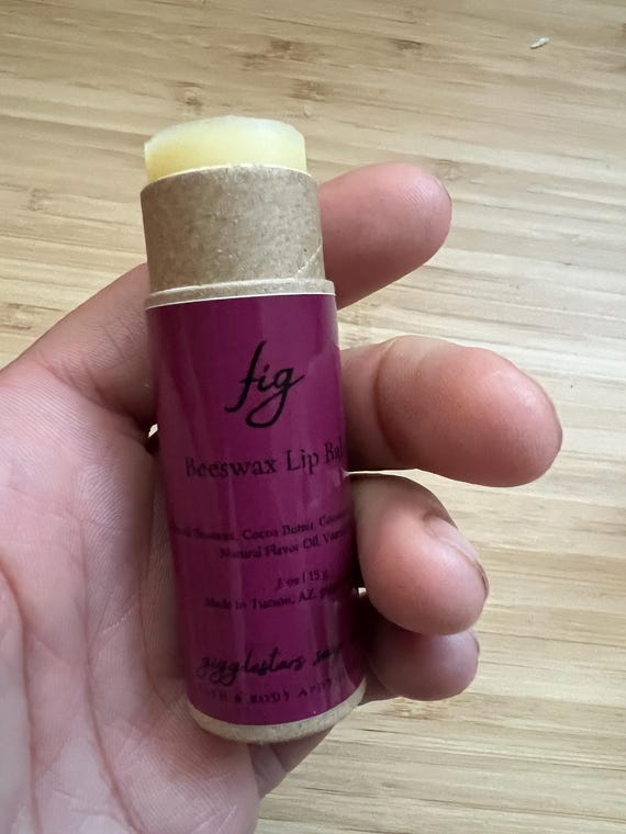 Fall FIG Moisturizing Natural Lip Balm | Recyclable Paper Kraft tube .5oz | Self Care | Gift