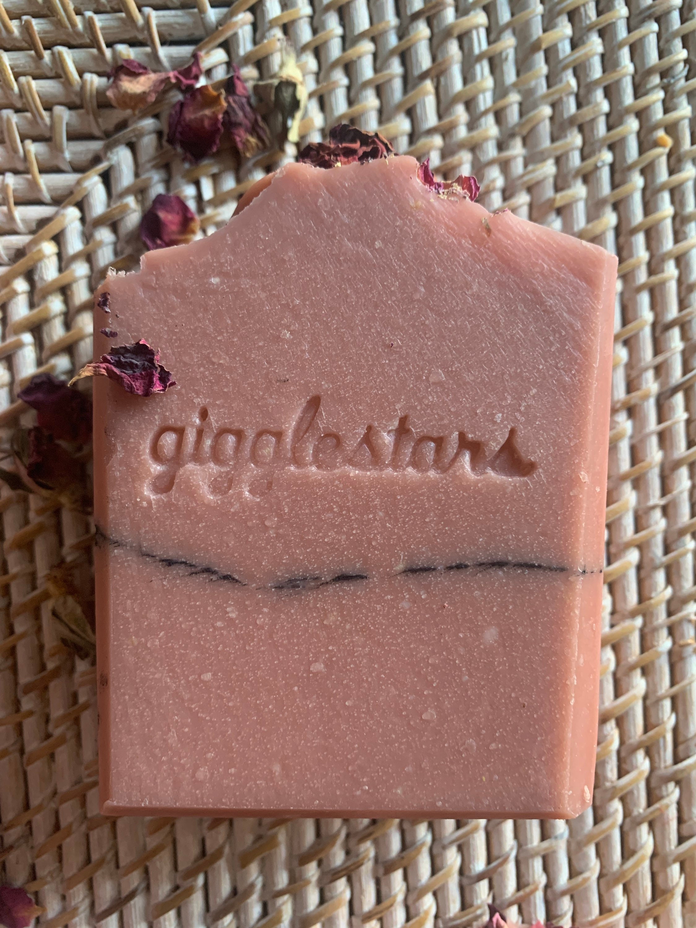 Coconut Milk & Rose Face Soap Cold Process Handmade Rose Hip Jojoba