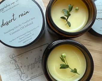Desert Rain Creosote Oil Salve – Natural Dry Skin Balm