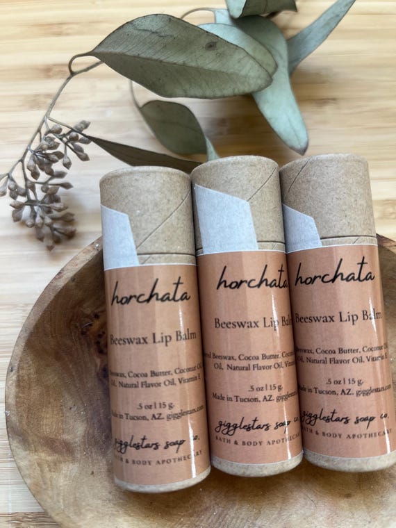 Horchata Lip Balm: Vanilla Cinnamon, Natural Moisturizing (.5oz)