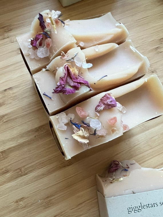 Blush Valentines Cold Process Soap Essential Oil beautiful blend | Sensitive Skin Soothing Detoxifying Skin Care VEGAN