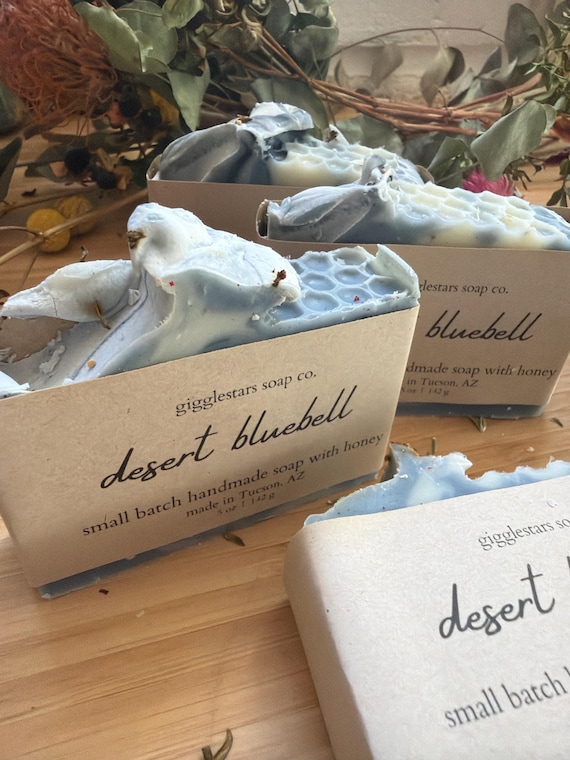 Desert Bluebell Handmade Soap: Aloe & Yucca, Vegan Palm-Free