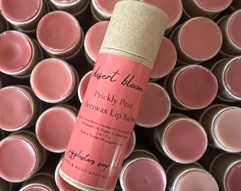 Balsam do ust z woskiem pszczelim opuncji figowej | Ekologiczne kosmetyki | Naturalna pielęgnacja skóry | Nawilżający balsam do ust | Pielęgnacja suchych ust | Masło kakaowe