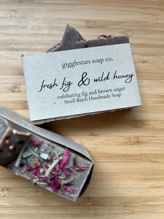 Fresh Fig, Brown Sugar & Honey FALL  Ltd. Edition Cold Process Soap, All Natural Handmade, Unisex, Moisturizing Amazing Maple!