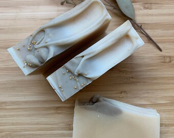 TRES LECHES Anise & Honey Soap goat, oat and coconut milk  | Moisturizing Soothing Natural | Sensitive Skin Care | Dead Sea Mud