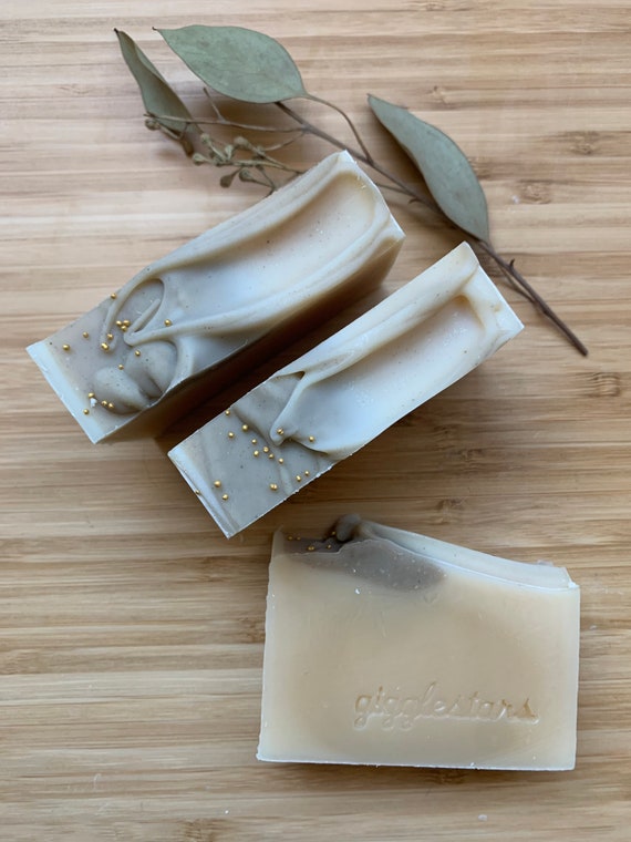 TRES LECHES goat, oat and coconut milk Handmade Anise & Honey Soap | Moisturizing Soothing Natural | Sensitive Skin Care | Dead Sea Mud