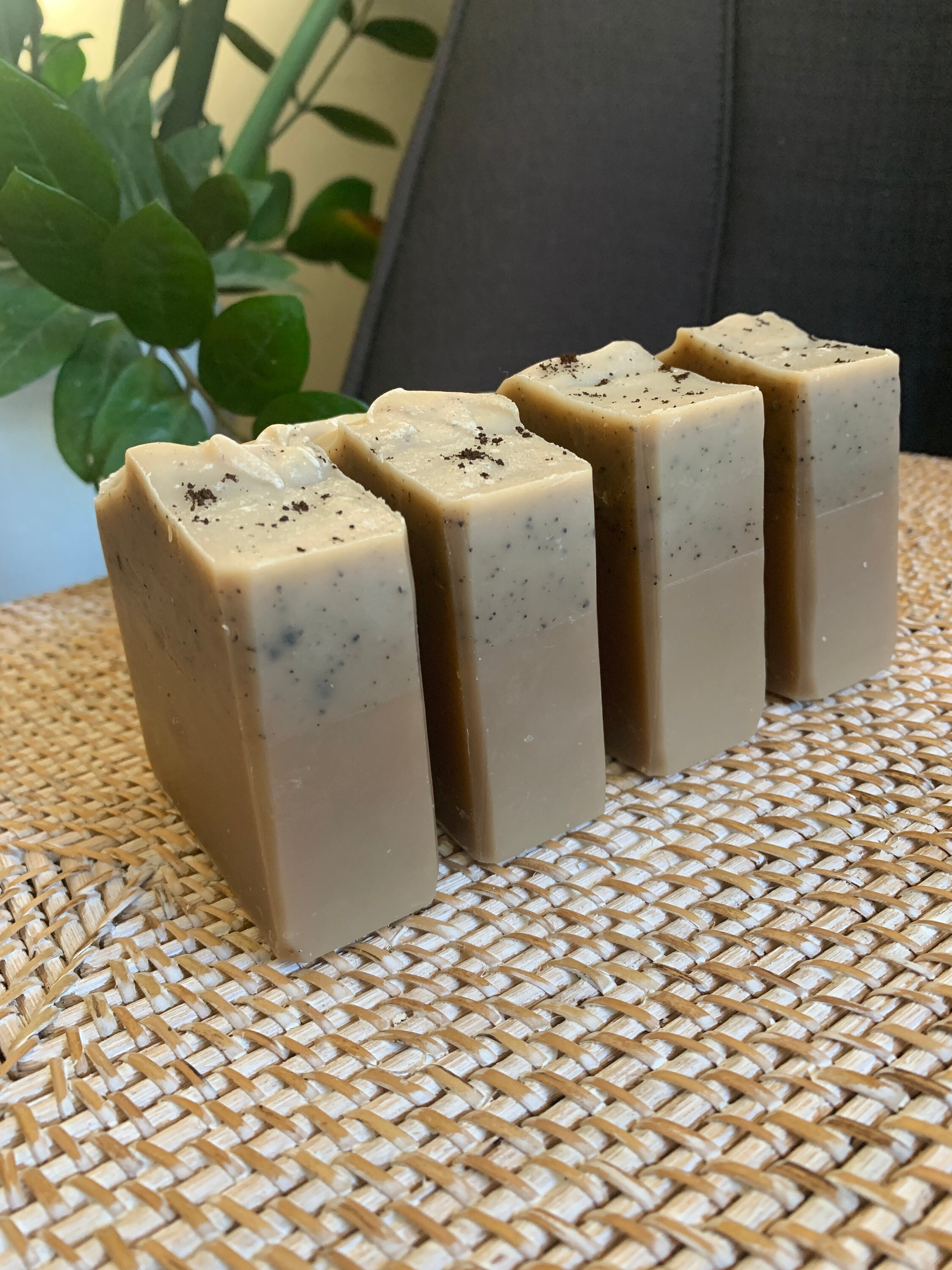 Unscented Coffee Soap - Cold Process Artisan Soap - Vegan Friendly Soap