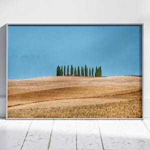 Tuscan Landscape with Cypress Trees - Digital Download Printable Wall Art