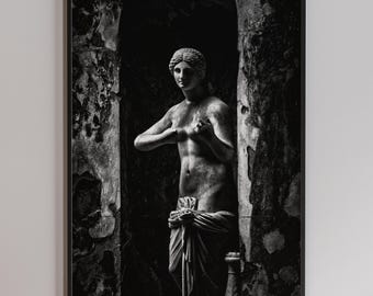 Estatua de Venus en blanco y negro para imprimir
