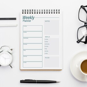 Weekly Printable Planner, Undated Weekly Planner, to Do List, Weekly ...