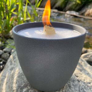 WeberHomemade | Candle Eater | Wax Eater | Melting Light | WeberHomemade | 14 x 12 cm grey large table fire wax fire balcony fire outdoor image 1