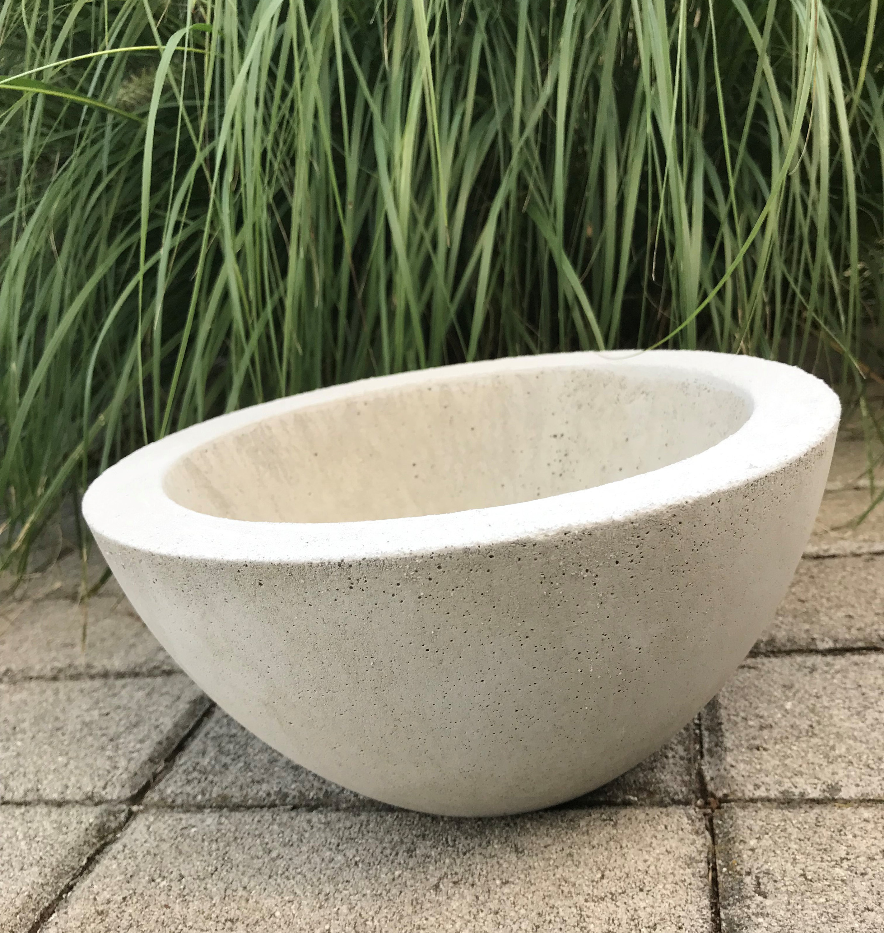 XL Concrete Planter | 24 X 11 Cm | Concrete Bowl, Planter, Concrete Pot,  Fruit Bowl, Narrow Rim, Modern Plant Pot, Grave Bowl - Etsy
