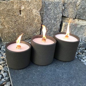 Mangiacandele Mangiatore di cera Melt Light | antracite grigio scuro | 3 taglie | WeberFatto in casa | Bruciatore di cera permanente per esterni stoppino permanente
