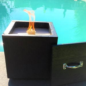 Melting light | Wax eater | Candle eater - Cube XXL | various colors | Pool fire garden fire outdoor permanent wick wax residue