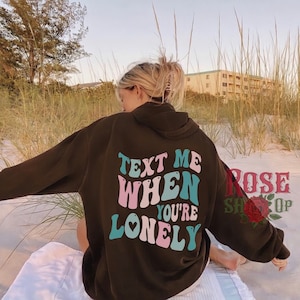 Trendy Hoodies Preppy Sweatshirt Sorority Hoodie Positive Hoodie With Words on Back  Oversized Hoodie Aesthetic Hoodie Tumblr Hoodie Y2K