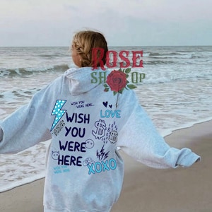 Wish You Were Here Hooded Baby Onesie Wish You Were Here Hooded Baby Onesie