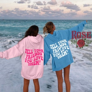 Best friend hoodies with rose online