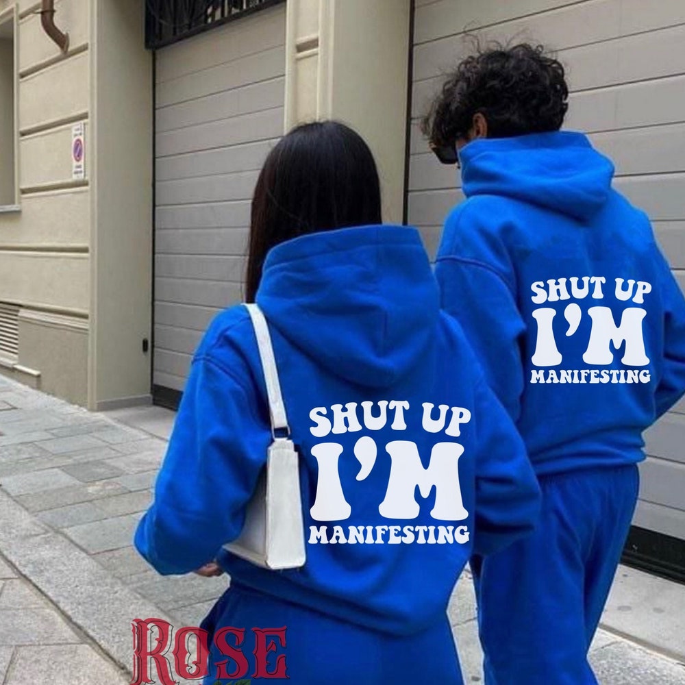 Peckshirt Custom Hoodie With Words On Back Couples Hoodie Positive Hoodie Manifesting Hoodie Aesthetic Clothing Trendy Hoodies Oversized Hoodie Gifts For Her