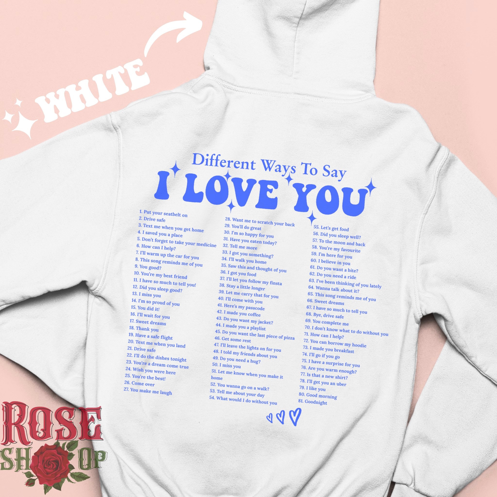 Different Ways To Say I Love You Hoodie