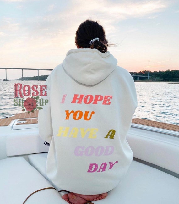 Words on Back Hoodie, Trendy Oversized Hoodie, Aesthetic Hoodie