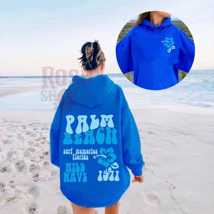 Palm Beach hoodie Ocean Beach hoodie Womens Trendy Sweatshirt Surf Hoodie Siesta Beach hoodie Y2k hoodie VSCO Hoodie Trendy Hoodies Crewneck